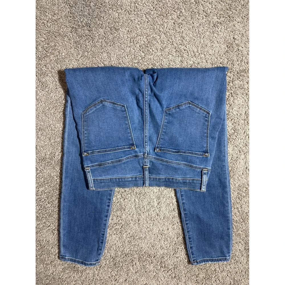 J.Crew Women High Rise Skinny Jeans Medium Wash Blue Denim Pants Size 10